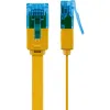Kabel LAN Patchcord CAT 6A UTP PŁASKI yellow 0,5m