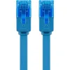 Kabel LAN Patchcord CAT 6A UTP PŁASKI blue 0,5m