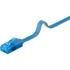 Kabel LAN Patchcord CAT 6A UTP PŁASKI blue 0,5m