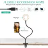Okrągła lampa kosmetyczna LED 9 cm klips i uchwyt