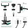 Okrągła lampa kosmetyczna LED 9 cm klips i uchwyt