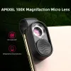 Mikroskop cyfrowy soczewka do telefonu 100x LED