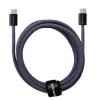 Kabel USB-C PD100/240W Spacetronik 2m granatowy