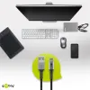 Kabel USB-C - USB-A 2.0 Goobay TEXTIL 0.5m