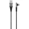 Kabel USB-C - USB-A 2.0 Goobay KĄTOWY TEXTIL 2m