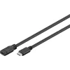 Przedłużacz USB-C 3.2 Gen1 Czarny 1m Goobay