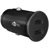 Ładowarka samochodowa 2x USB-C PD 3A 30W Goobay