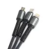 Kabel 3w1 USB-A - USB-C + micro + Lightning LDNIO