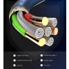 Kabel USB-A/micro-USB LDNIO z LED 1m szary LS461M