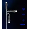 Kabel USB-A/micro-USB LDNIO z LED 1m szary LS461M