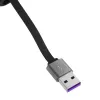 Kabel 3w1 USB-A > USB-C+Lightning+micro-USB 30cm
