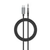 Kabel adapter DAC z USB-C na Jack 3,5mm 1m szary