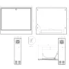 Obudowa RACK 19'' 2U 350x130mm BIAŁA pionowa