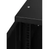Szafa RACK 19'' 6U 600x350mm CZARNA Szklane drzwi
