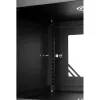 Szafa RACK 19'' 6U 600x350mm CZARNA Szklane drzwi