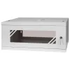 Szafa RACK 19'' 4U 600x450mm SZARA Szklane drzwi