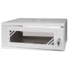 Szafa RACK 19'' 4U 600x450mm SZARA Szklane drzwi