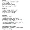 Tester LED i podświetlenia 0 do 300V PeakTech 5002