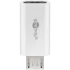 Adapter gniazdo USB-C wtyk microUSB 2.0 Goobay WHT