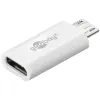 Adapter gniazdo USB-C wtyk microUSB 2.0 Goobay WHT