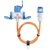 Adapter kabel CEE na CEE 16A i 2 Schuko 5m