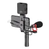 KIT Mikrofon do telefonu z selfie stick i lama LED