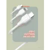 Kabel USB-A - Lightning LDNIO 1m 2.4A biały LS541L