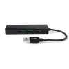 Multiport HUB USB na 3 USB + RJ45 SPU-M06 czarny