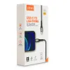 Kabel USB-C - Lightning LDNIO 1m szary 30W LC111