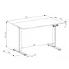 Manualne biurko Spacetronik Moris 113BB 120x60