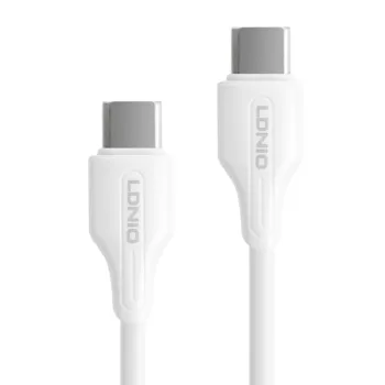 Kabel USB-C - USB-C LDNIO 2m 65W biały LC122C