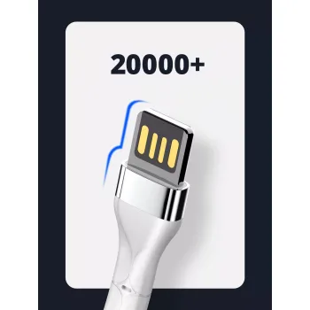 Kabel USB-A - micro-USB LDNIO 15cm biały LS50M