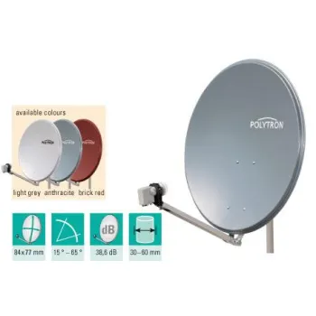 Antena SAT aluminiowa POLYTRON OSP 85 antracyt
