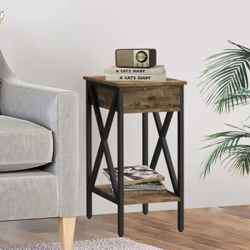 Stolik nocny, biurkowy z szufladą Funky Furniture