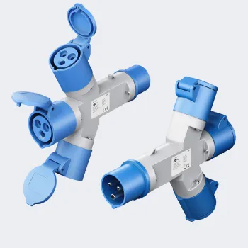 Adapter rozdzielacz CEE na 3 CEE 16A typu Y