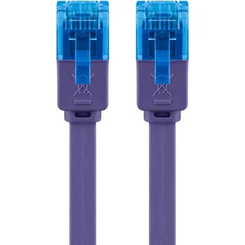 Kabel LAN Patchcord CAT 6A UTP PŁASKI violet 2m