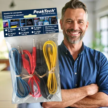 Zestaw przewodów pomiarowych 50cm PeakTech 7047