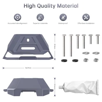 Aluminiowy uchwyt na dach do Starlink Mini