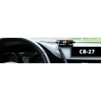CB Radio Mini SQ/ASQ Gain AM/FM Spacetronik CB-27