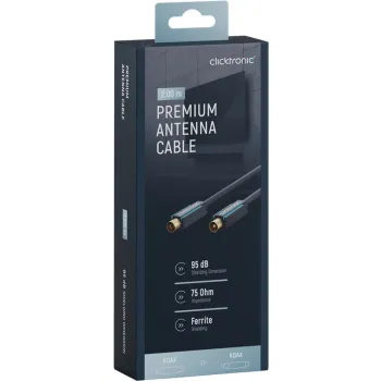 CLICKTRONIC Przyłącze TV IEC kabel antenowy 2m