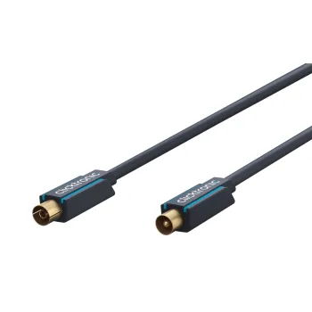 CLICKTRONIC Przyłącze TV IEC kabel antenowy 2m