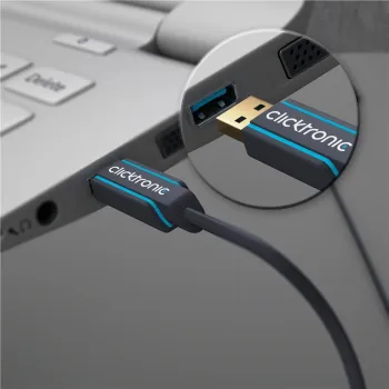 CLICKTRONIC Kabel USB 3.0 - USB-C 2m