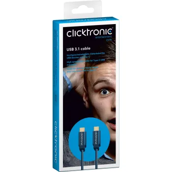 CLICKTRONIC Kabel USB-C - HDMI 2.0 4K 60Hz 2m