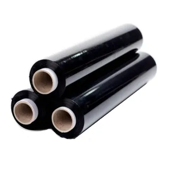 Folia stretch czarna 9kg netto zestaw 6x1.5 kg