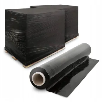 Folia stretch czarna 9kg netto zestaw 6x1.5 kg