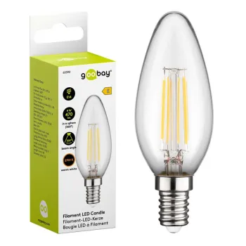 Żarówka LED FILAMENT 4W E14 2700K Candle Goobay E