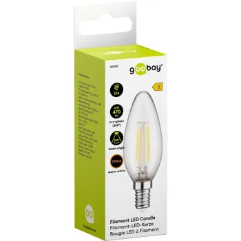 Żarówka LED FILAMENT 4W E14 2700K Candle Goobay E
