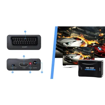 Konwerter HDMI na SCART Spacetronik SPH-SCO2