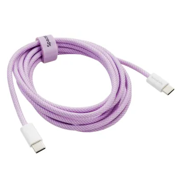 Kabel USB-C PD100/240W Spacetronik 2m fioletowy