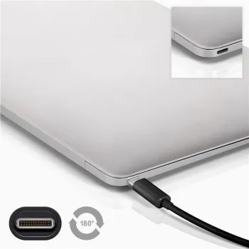 Kabel USB-C 3.2 Gen2x2 20Gbit/s Czarny 1m Goobay